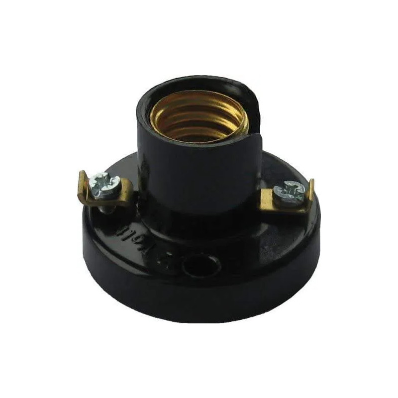 Socket E10, 2A, 250V, 2 mounting holes at 30mm distance