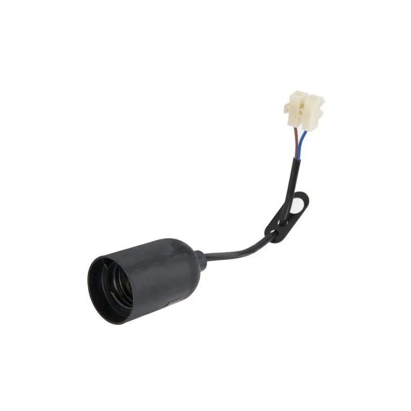 Black E27 bulb holder with cable