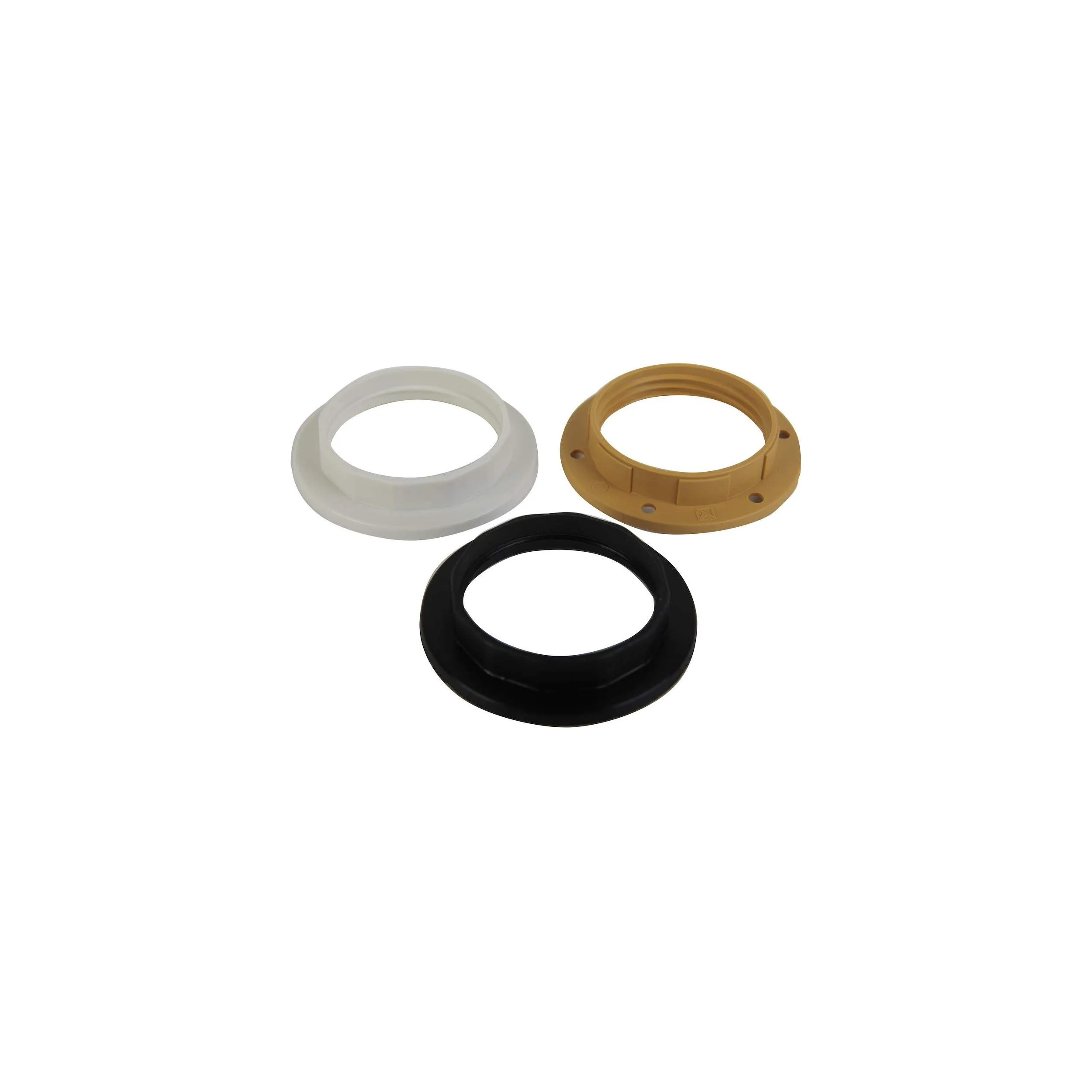 E27 mounting ring, from 40.6 to 42mm, white black and gold