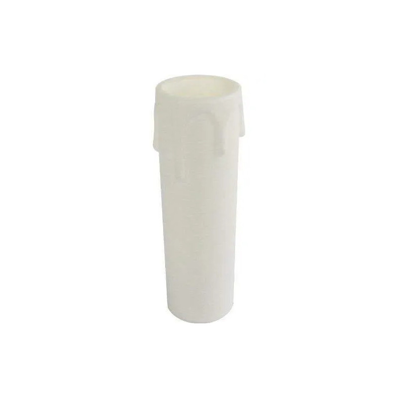 Bougie blanche E14, hauteur 6.5cm