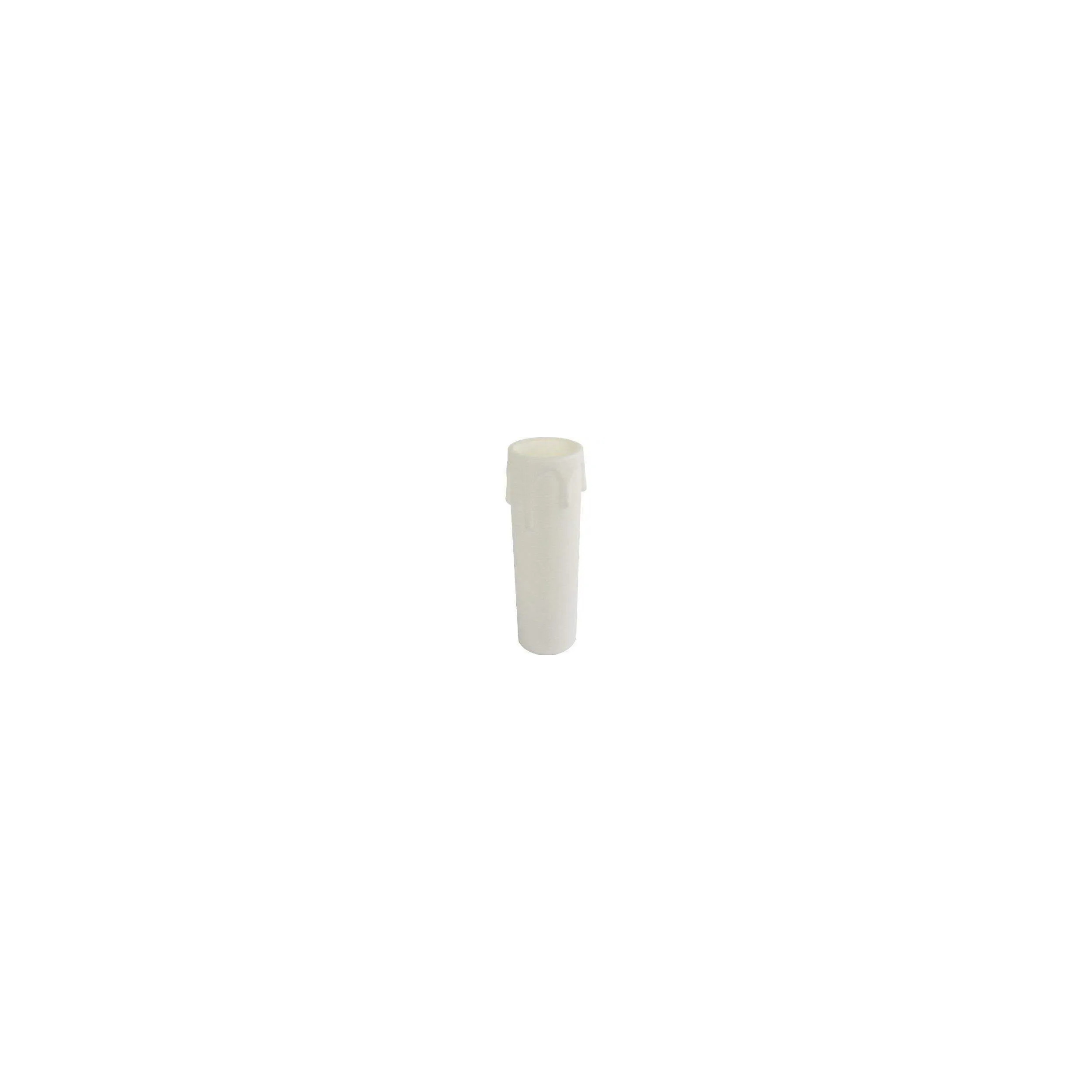 Bougie blanche E14, hauteur 6.5cm