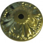 Brass peg flag, decorated style, diameter 80mm