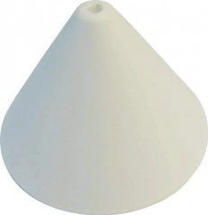 Pavillon patère plastique conique blanc, diamètre 100mm