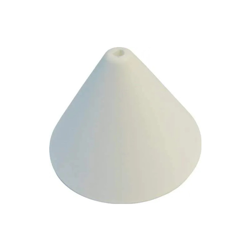 Pavillon patère plastique conique blanc, diamètre 110 mm