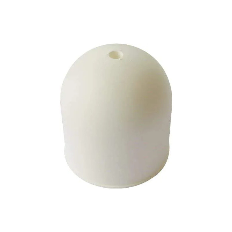 White plastic peg, diameter 68mm