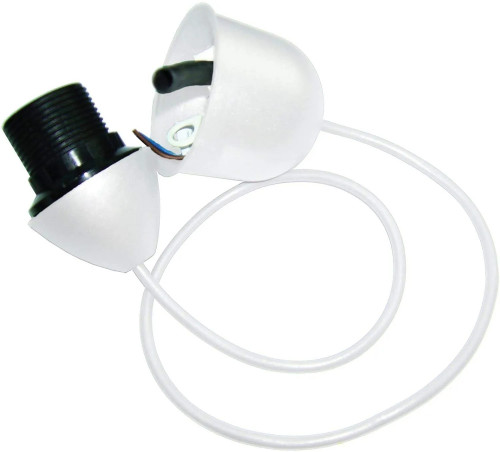 Douille E14, lisse, blanche, diamètre 10, 60W, 2A, 250V, anti-rotation