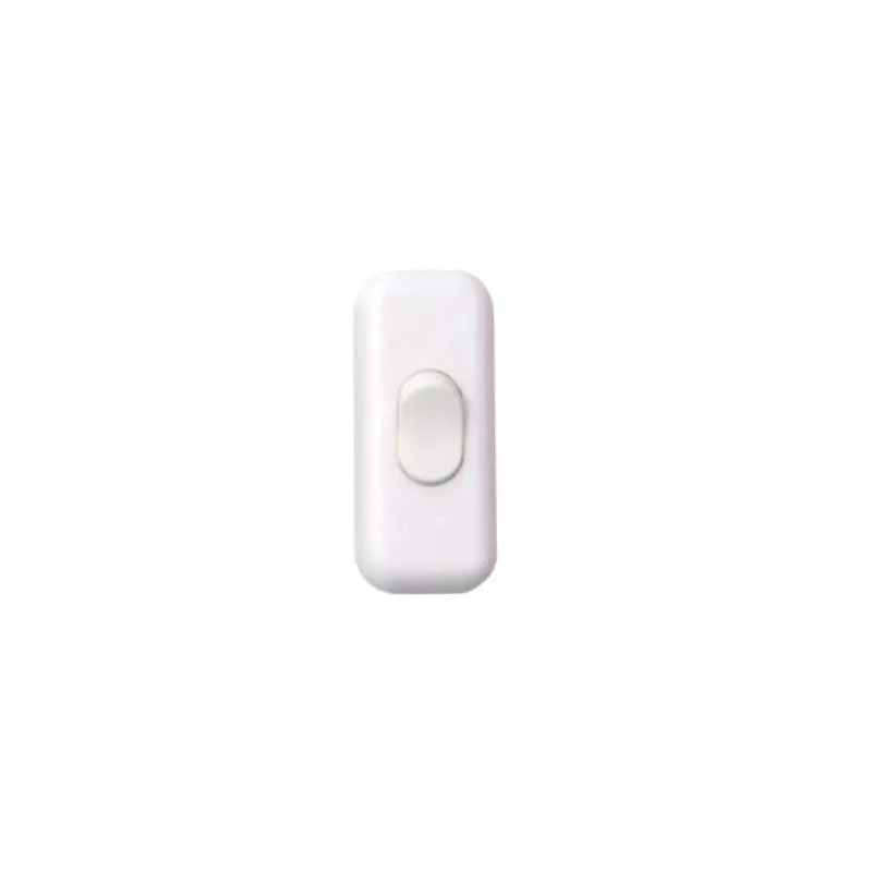 Single-pole end-of-line switch, 2A, 250V, white