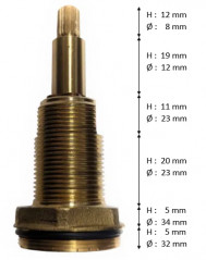 Ecrou pour cartouche céramique 1000I