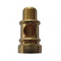 Threaded brass fitting, male female, 10x1 pitch