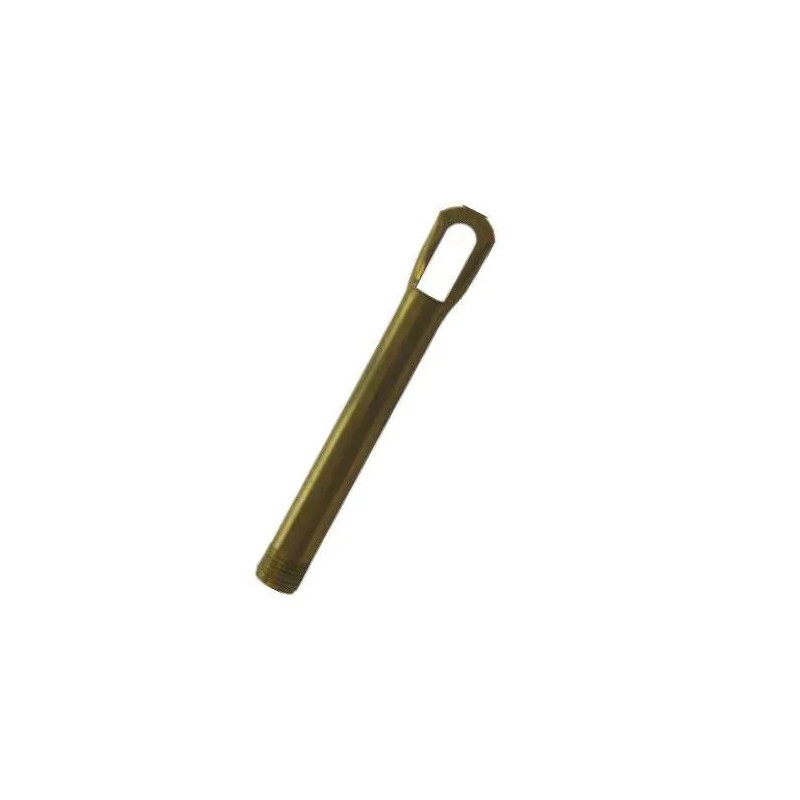 Tubo d'ottone con anello altezza 8.5cm, passo 10x1