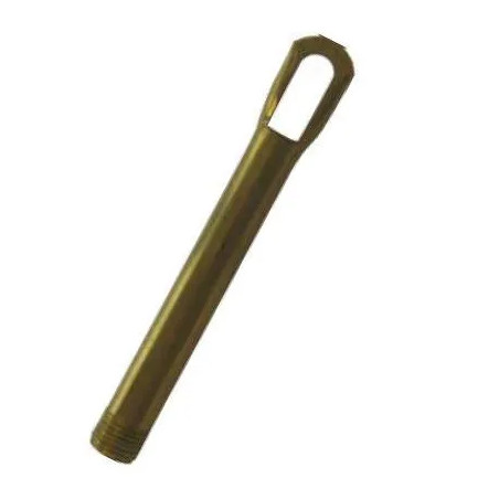 Tubo d'ottone con anello altezza 8.5cm, passo 10x1