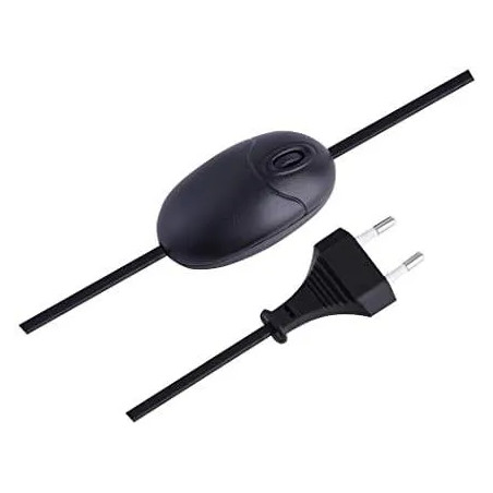 Dimmer Leuchte mit Kabel, 230V, 50Hz, 40A, 160W, schwarz