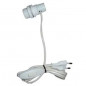 Adaptador bombilla E14 con interruptor y enchufe 2x0,75 a 1,5m, blanco