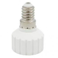 Douille E14, lisse, blanche, diamètre 10, 60W, 2A, 250V, anti-rotation