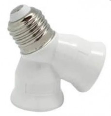 Douille E14, lisse, blanche, diamètre 10, 60W, 2A, 250V, anti-rotation