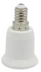 Douille E14, lisse, blanche, diamètre 10, 60W, 2A, 250V, anti-rotation