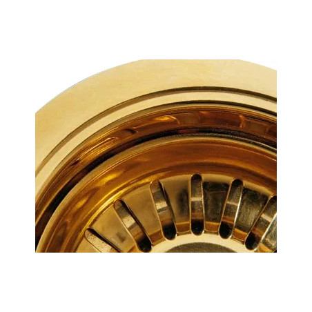 Sink basket drain grey d.86 for 60mm hole, GOLD 24 bright