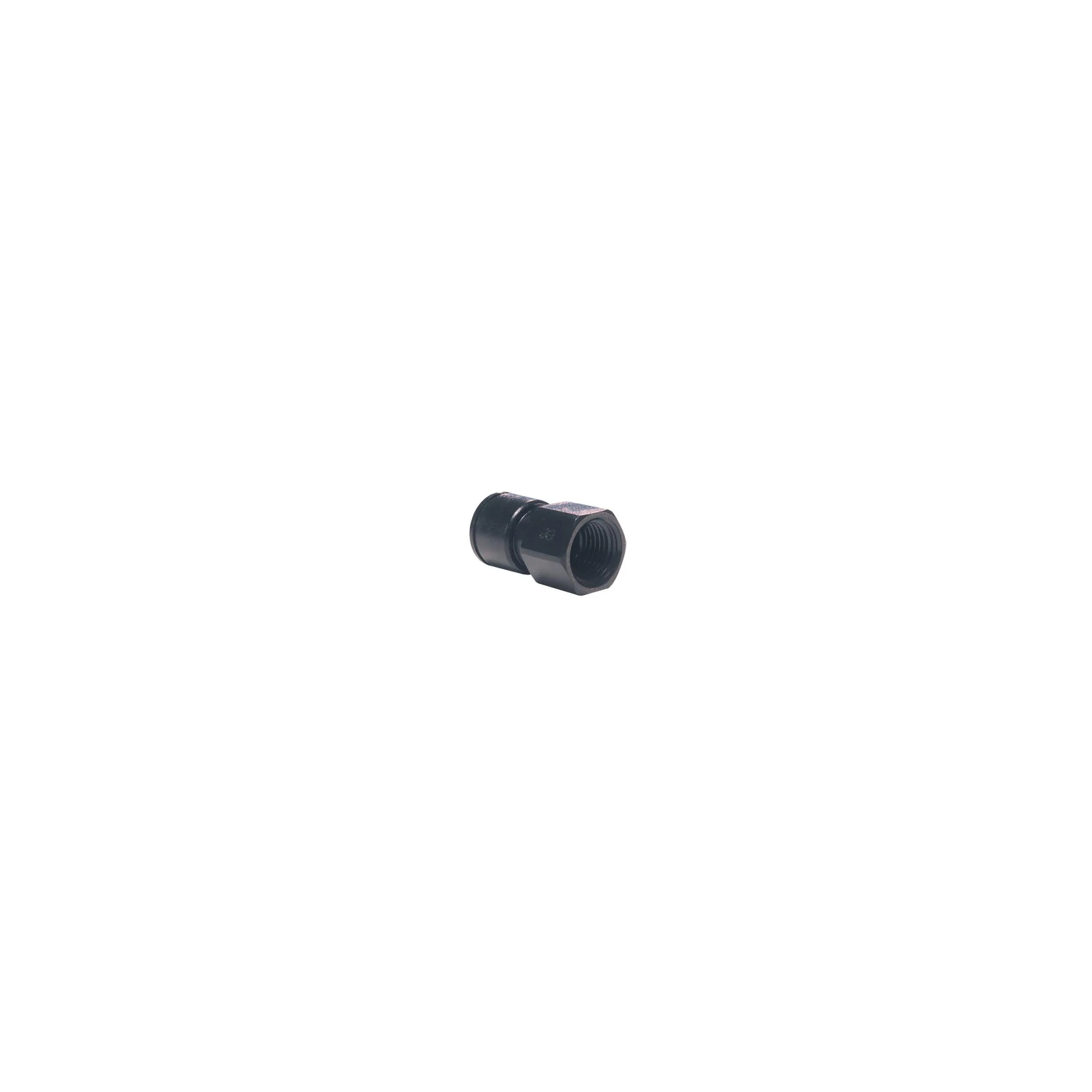 Adaptateur femelle acetal, noir, fond plat, 3/4, pour tuyau 8mm