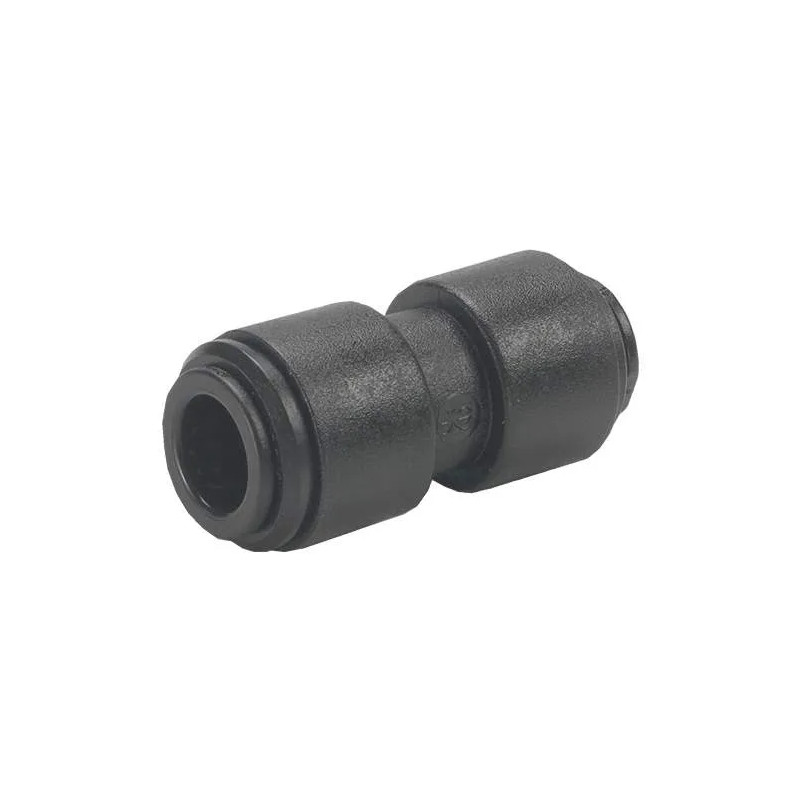 Junta igual acetal negro, 8mm