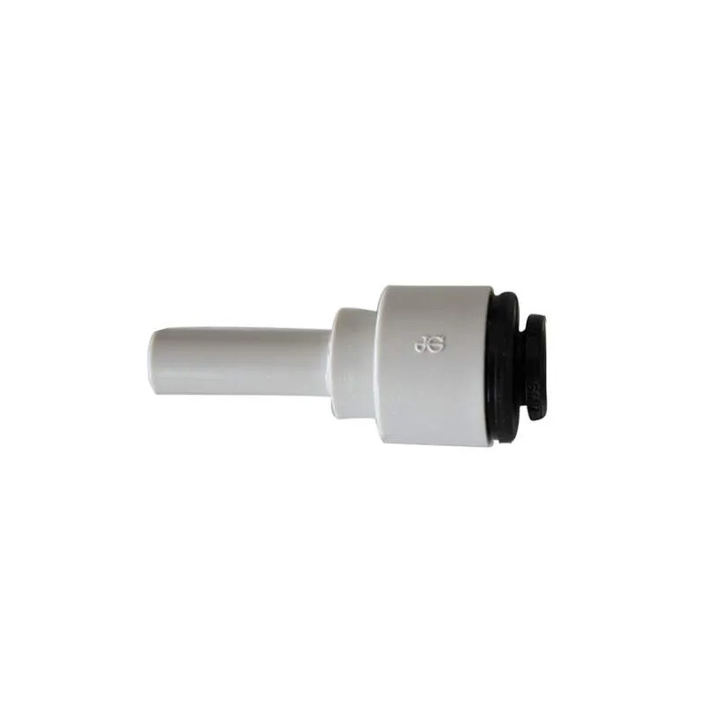 Grey acetal reducer, 1/4 smooth shank, for 6mm tube