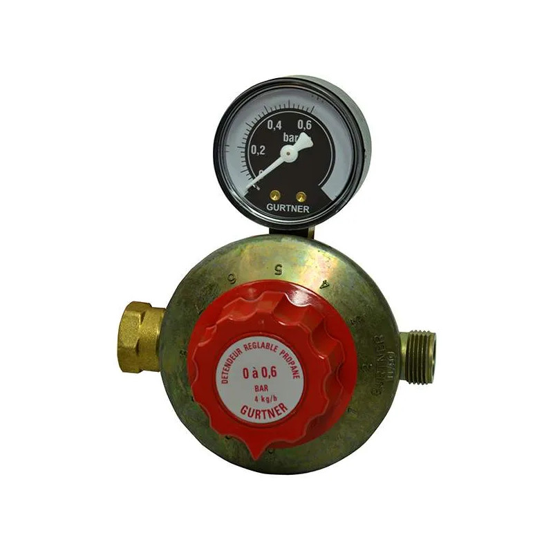 DRP Adjustable Propane Regulator with pressure gauge