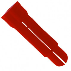 Cheville nylon PC rouge 8x34mm pour vis bois, 100 pièces