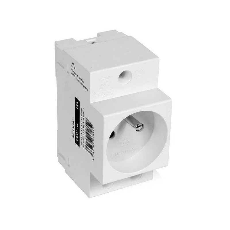 Modular socket outlet 2P + T 10/16A Grey