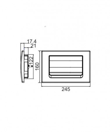 White control plate for CESAME