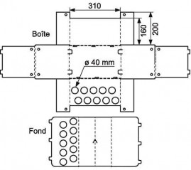 Double reservation box for slab collector n°4