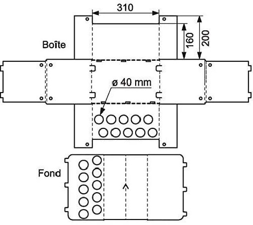 Plastic case for manifold 3/4 320x250x90