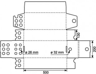 Reservation box for prestressed slabs n°3