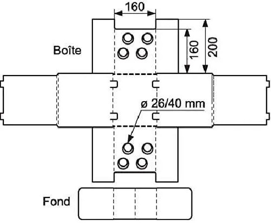 Plastic case for manifold 3/4 320x250x90