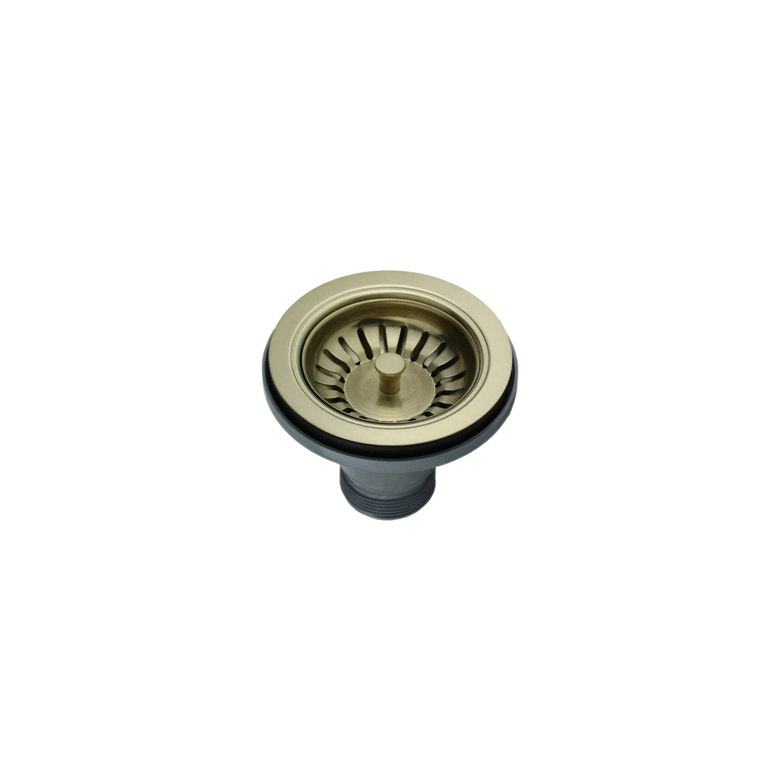 Scarico a cestello senza troppopieno, diametro 114,3mm oro bianco satinato