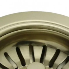 Desagüe de cesta sin rebosadero, diámetro 114,3mm oro blanco satinado