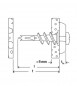 Self-drilling metal dowel for GKM plate with straight hook, 4 pieces