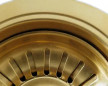 Basket drain without overflow, diameter 114.3mm gold 24 satin