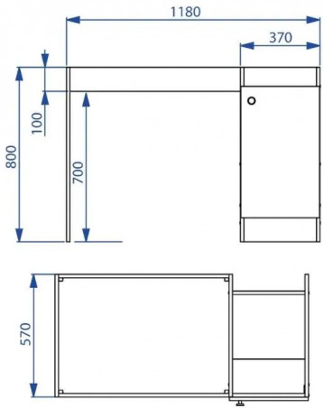 Handicapped Kitchenette Furniture 1.20 meter