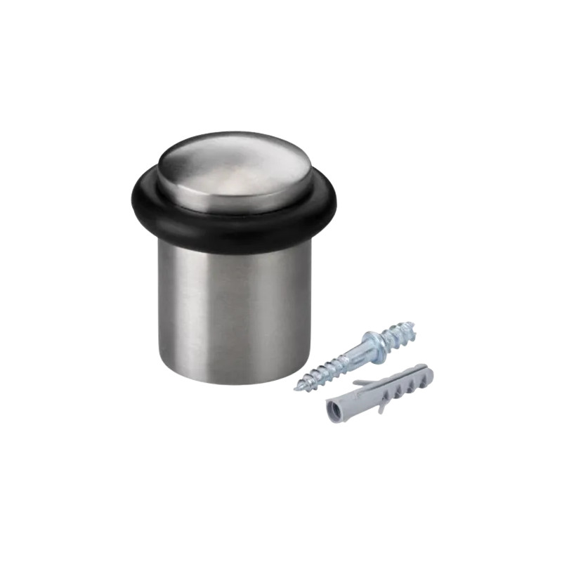 Door stopper with screw, seal and stainless steel body - INOFIX