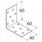 Ángulo simple galvanizado 60x60x40x2 mm