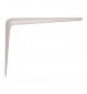 Console emboutie 150x200 mm en acier blanc