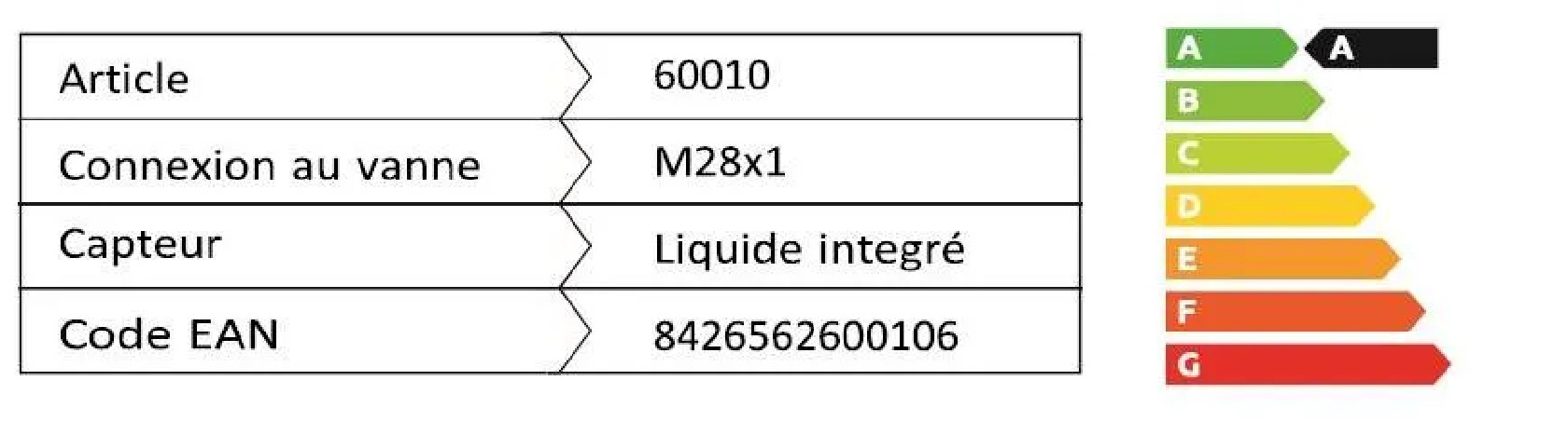 Tête thermostatique Harmony bulbe liquide