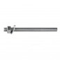 Threaded rod 10x160mm with nut and washer, 2 pieces