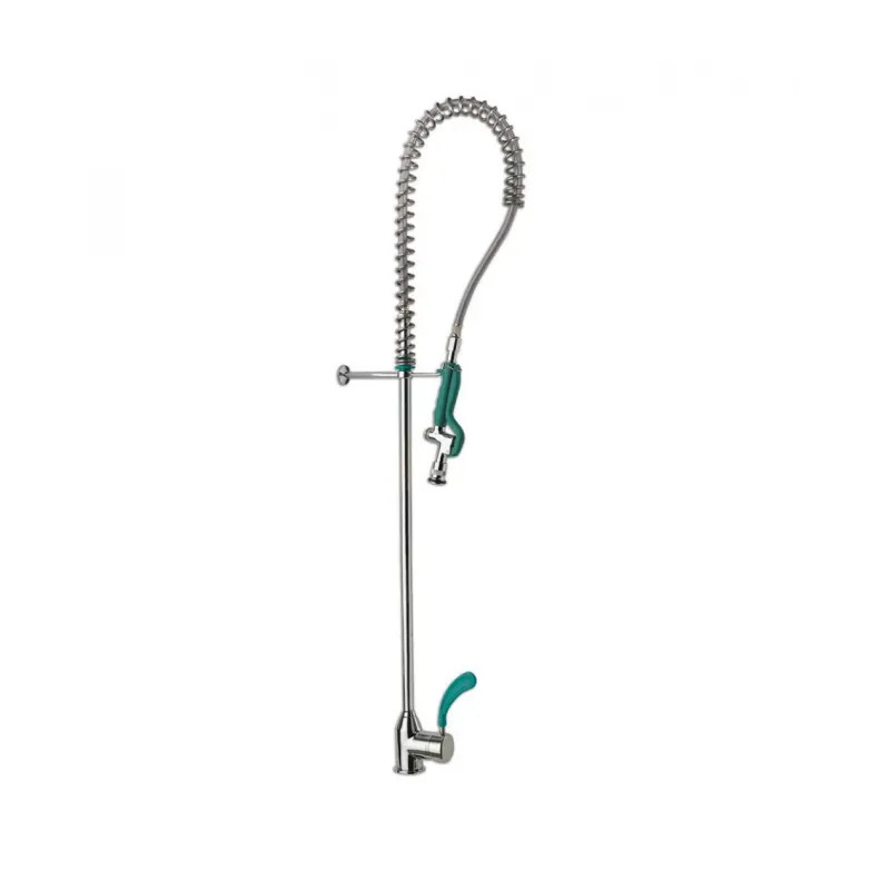 Single-lever, single-hole shower mixer with adjustable spray