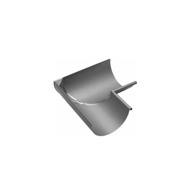 Semi-round welded angle inside, in zinc, diameter 33