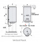 Calentador de agua eléctrico monofásico vertical de 50L ZENEO Hybrid