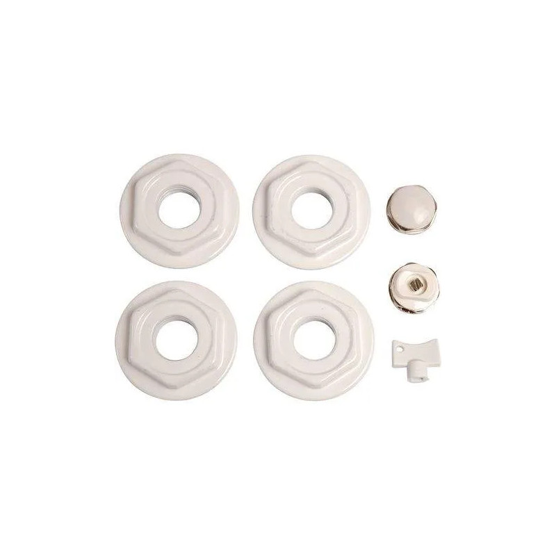 Accessory set for radiator white 26x34 - 12x17