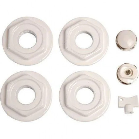 Set di accessori per radiatore bianco 26x34 - 12x17