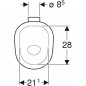  Geberit Bambini ciotola per bambini con fondo cavo 37,5 cm