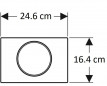  Geberit Sigma Auslösungsplatte Weiß und verchromt