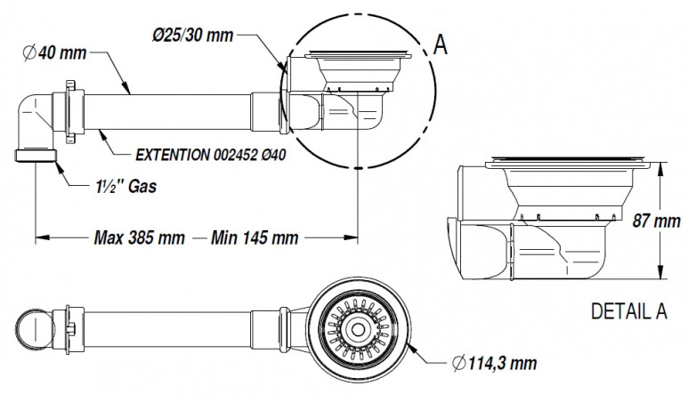 Panier amovible Inox